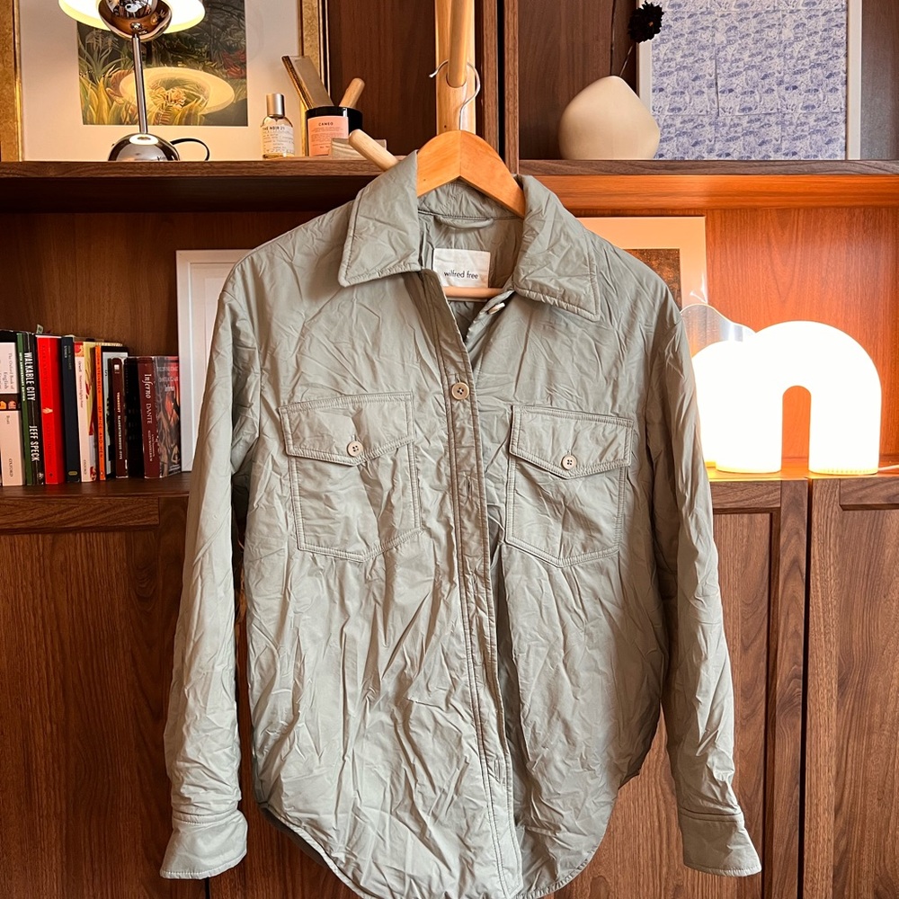 Wilfred Sage Green Shirt Jacket